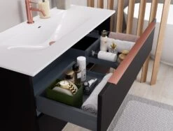 Pianura Lucia Badmöbel Set 102 Cm Mit LED-Lichtspiegel -Badmöbel Verkäufe benetti lucia waschtisch sets waschtischkombination 101 9190983