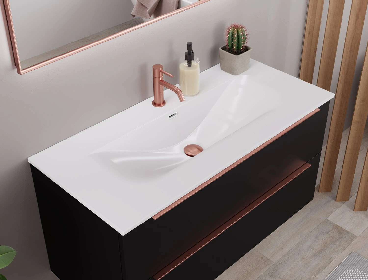 Pianura Lucia Badmöbel Set 62 Cm Mit LED-Lichtspiegel 2 Pianura Lucia Badmöbel Set 62 Cm Mit LED-Lichtspiegel – Bild 2