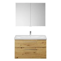 Burgbad Eqio Möbelkombination Inkl. Keramik-Waschtisch 103 Cm, Mit Stangengriff P95