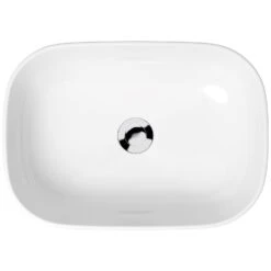 Cersanit Moduo Aufsatz-Waschtisch 50 Cm Eckig Ohne Hahnloch Und Ohne Überlauf