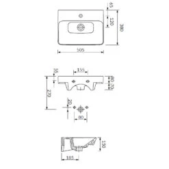 Cersanit Nina Waschtisch 50 Cm Mit 1 Hahnloch Und Überlauf -Badmöbel Verkäufe cersanit badkeramik nina waschtische 50 cm 4983905