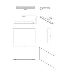 COSMIC B-Best Badmöbel Set 120 Cm Mit Spiegel Und Wandleuchte -Badmöbel Verkäufe cosmic badmoebel best set 120 cm 10898774