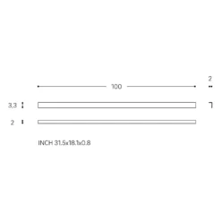 Cosmic Wish Möbelgriff (2er Set) 100 Cm -Badmöbel Verkäufe cosmic badmoebel wish zubehoer moebelgriff 2er 12491100