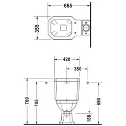 Duravit 1930 Spülkasten Für WC-Kombination