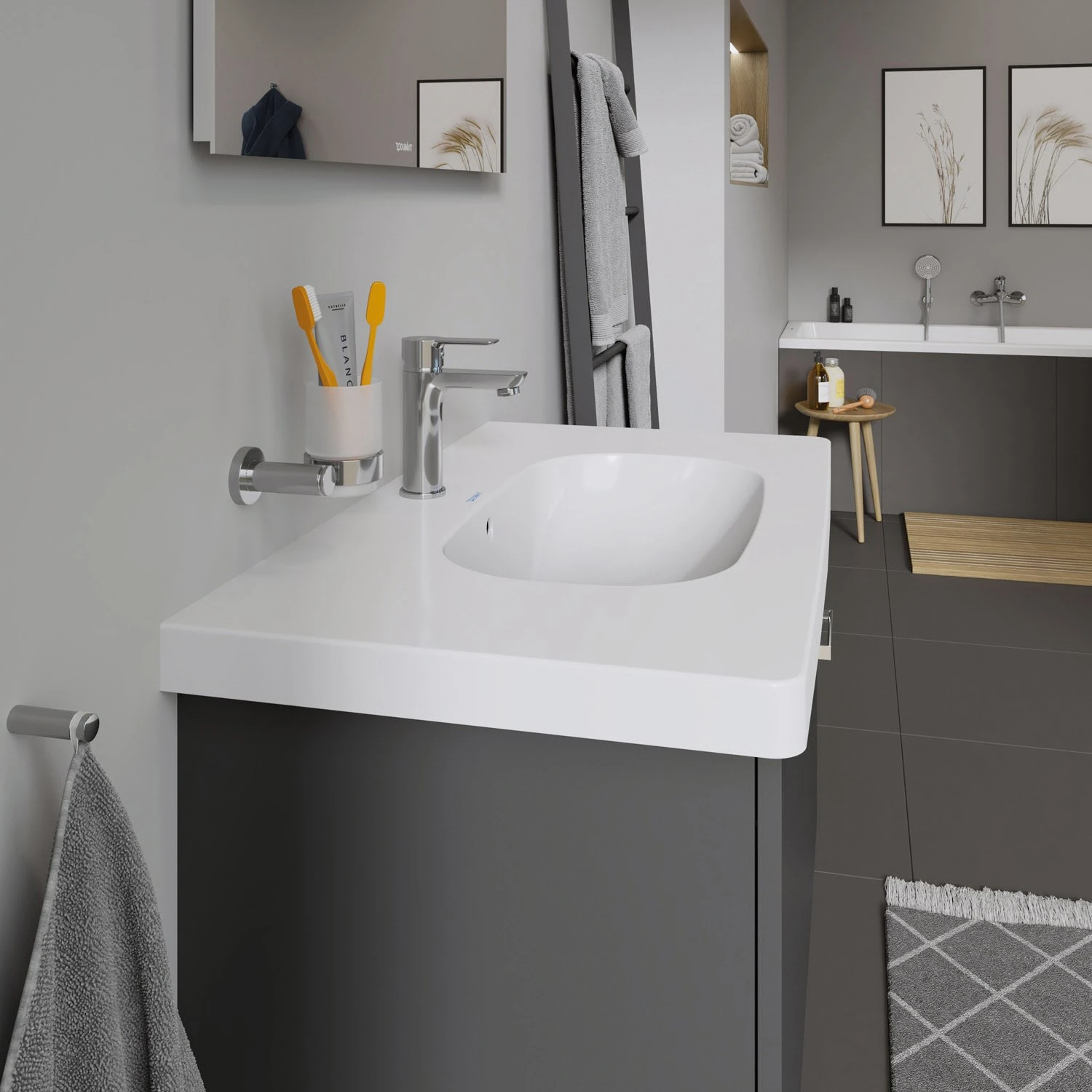 Duravit D-Code Möbelwaschtisch 85 Cm 6 Duravit D-Code Möbelwaschtisch 85 Cm – Bild 6