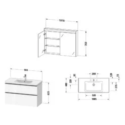 Duravit D-Neo Möbelset Mit Spiegelschrank 100,5 Cm 8 Duravit D-Neo Möbelset Mit Spiegelschrank 100,5 Cm -Badmöbel Verkäufe duravit neo badmoebel moebelsets mit spiegelschrank 5379659