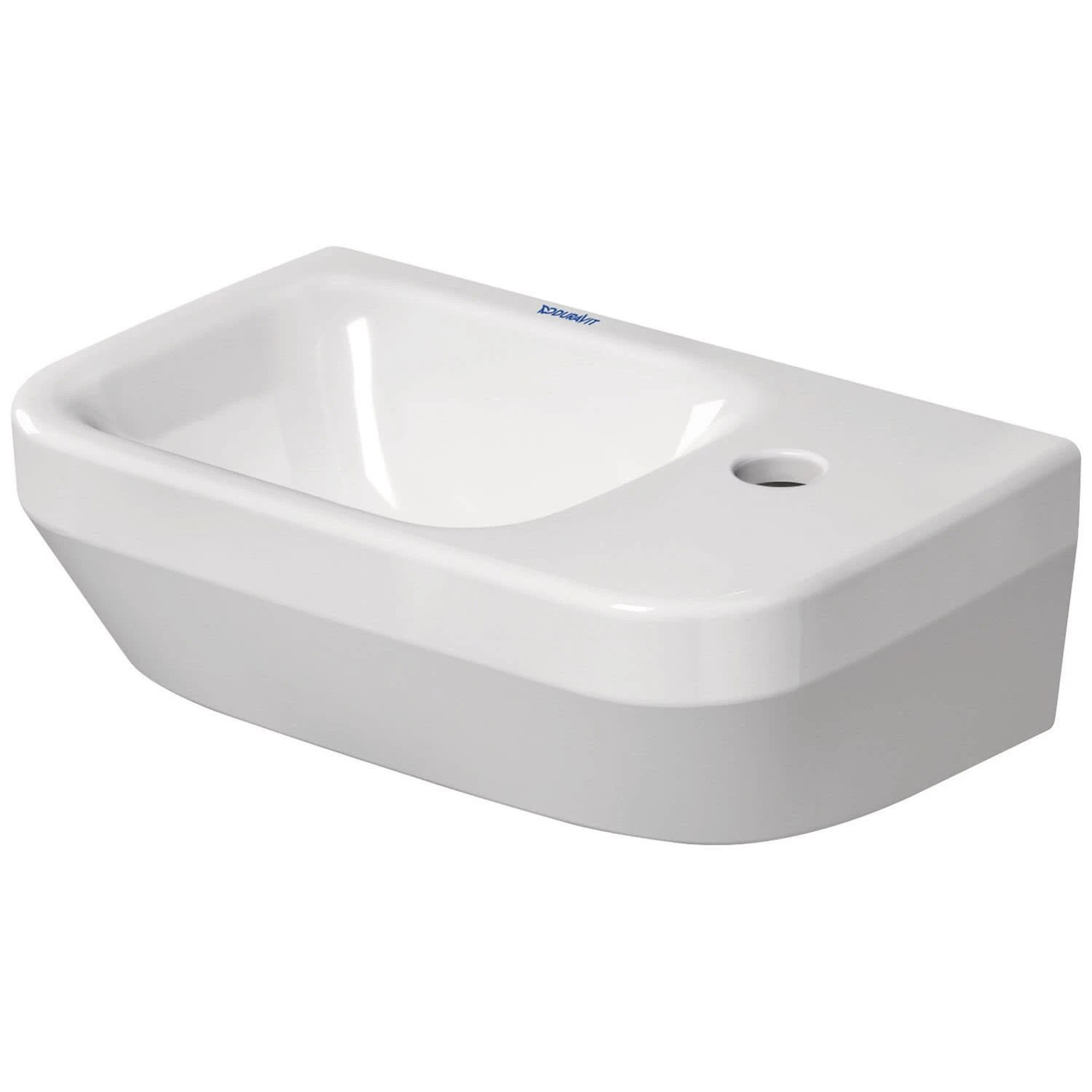 Duravit No. 1 Handwaschbecken 36 Cm, Mit 1 Hahnloch Rechts, Ohne Überlauf 2 Duravit No. 1 Handwaschbecken 36 Cm, Mit 1 Hahnloch Rechts, Ohne Überlauf – Bild 2