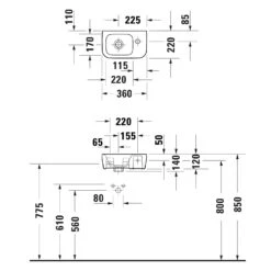 Duravit No. 1 Handwaschbecken 36 Cm, Mit 1 Hahnloch Rechts, Ohne Überlauf 5 Duravit No. 1 Handwaschbecken 36 Cm, Mit 1 Hahnloch Rechts, Ohne Überlauf -Badmöbel Verkäufe duravit no 1 waschtische handwaschbecken 36 8733284