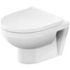 Duravit No. 1 Wand-WC Rimless Set, Compact-Tiefspüler