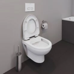 Duravit No. 1 Wand-WC Rimless Set, Compact-Tiefspüler -Badmöbel Verkäufe duravit no 1 wc wand set 8739707