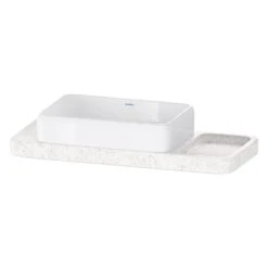 Duravit Qatego Steinkonsolen-Set Mit Waschtisch Mit Konsole 100 X 41 Cm