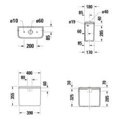 Duravit Qatego Spülkasten Mit HygieneGlace Für Anschluß Links Oder Rechts, Für 6/3 L Spülung