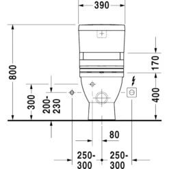 Duravit Starck 3 Spülkasten Für WC-Kombination, Wasseranschluss Unten Links