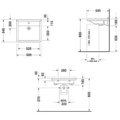 Duravit Starck 3 Waschtisch Vital Med 60 Cm
