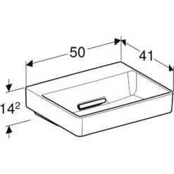 Geberit ONE Aufsatzwaschtisch, Ohne Hahnloch, Ohne Überlauf, Abgang Horizontal -Badmöbel Verkäufe geberit badkeramik und badmoebel one waschtische 7215042
