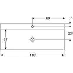Geberit ONE Waschtisch 120 Cm, Abgang Vertikal, 1 Hahnloch, Ohne Überlauf -Badmöbel Verkäufe geberit badkeramik und badmoebel one waschtische 7215618
