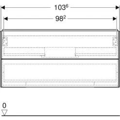 Geberit ONE Waschtischunterschrank, 2 Schubladen, 105 Cm -Badmöbel Verkäufe geberit badkeramik und badmoebel one waschtischunterschrank 7218366