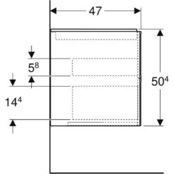 Geberit ONE Waschtischunterschrank, 2 Schubladen, 60 Cm -Badmöbel Verkäufe geberit badkeramik und badmoebel one waschtischunterschrank 7218675