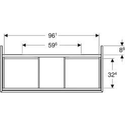 Geberit ONE Waschtischunterschrank, 2 Schubladen, 105 Cm -Badmöbel Verkäufe geberit badkeramik und badmoebel one waschtischunterschrank 7219134