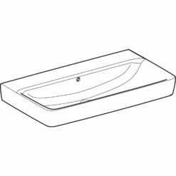 Geberit Renova Plan Waschtisch 85 Cm Ohne Hahnloch, Mit Überlauf
