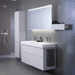 Geberit Smyle Square Waschtischunterschrank 118,4 Cm Für Doppelwaschtisch