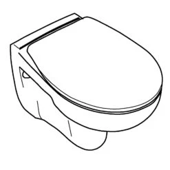 GROHE Bau Keramik Wand-Tiefspül-WC Set Mit Spülrand -Badmöbel Verkäufe grohe badkeramik bau wc stand tiefspuel 6180355