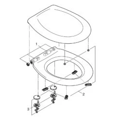 GROHE Bau Keramik Wand-Tiefspül-WC Set Mit Spülrand -Badmöbel Verkäufe grohe badkeramik bau wc stand tiefspuel 6180388