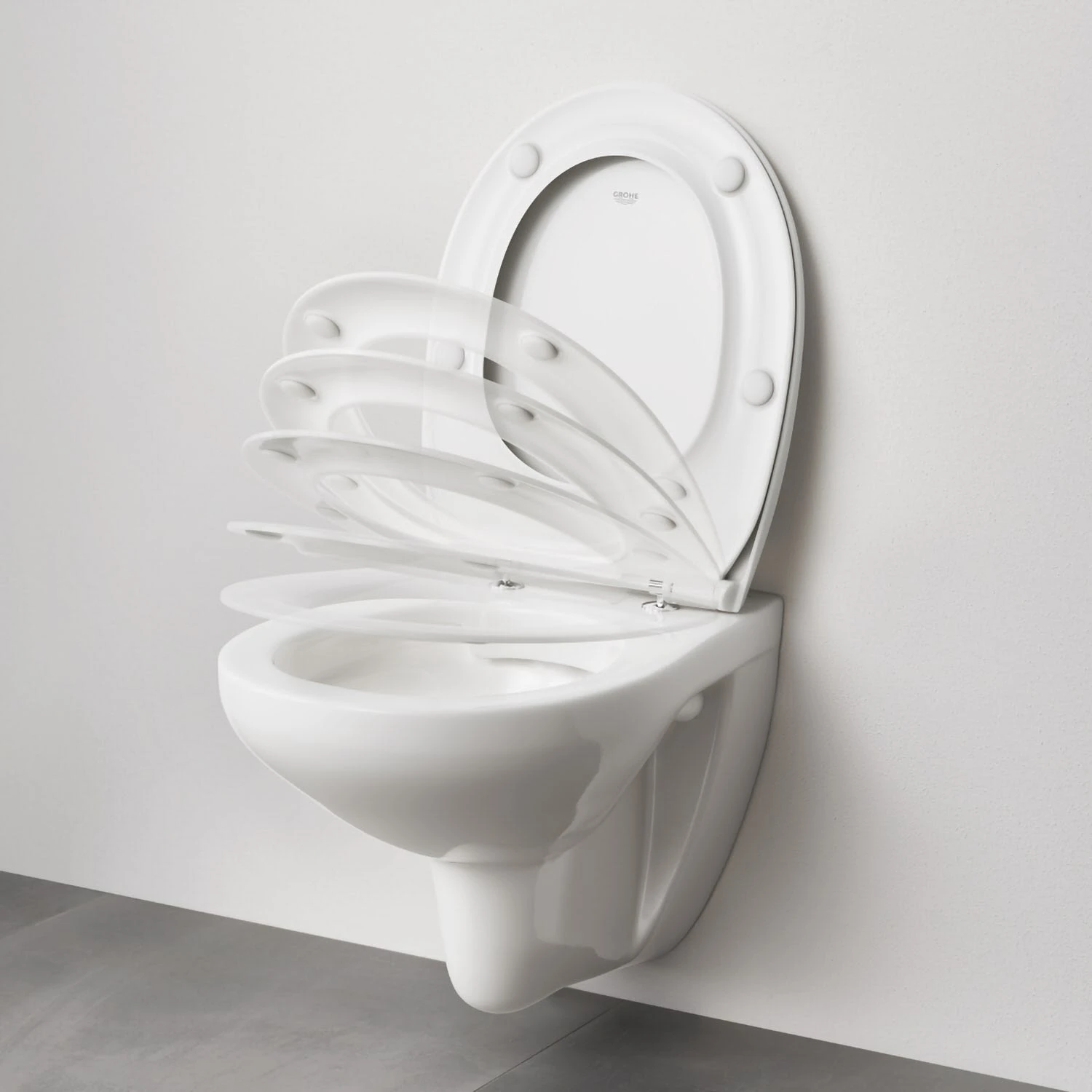 GROHE Bau Keramik Wand-Tiefspül-WC Slim Set Spülrandlos 7 GROHE Bau Keramik Wand-Tiefspül-WC Slim Set Spülrandlos – Bild 7