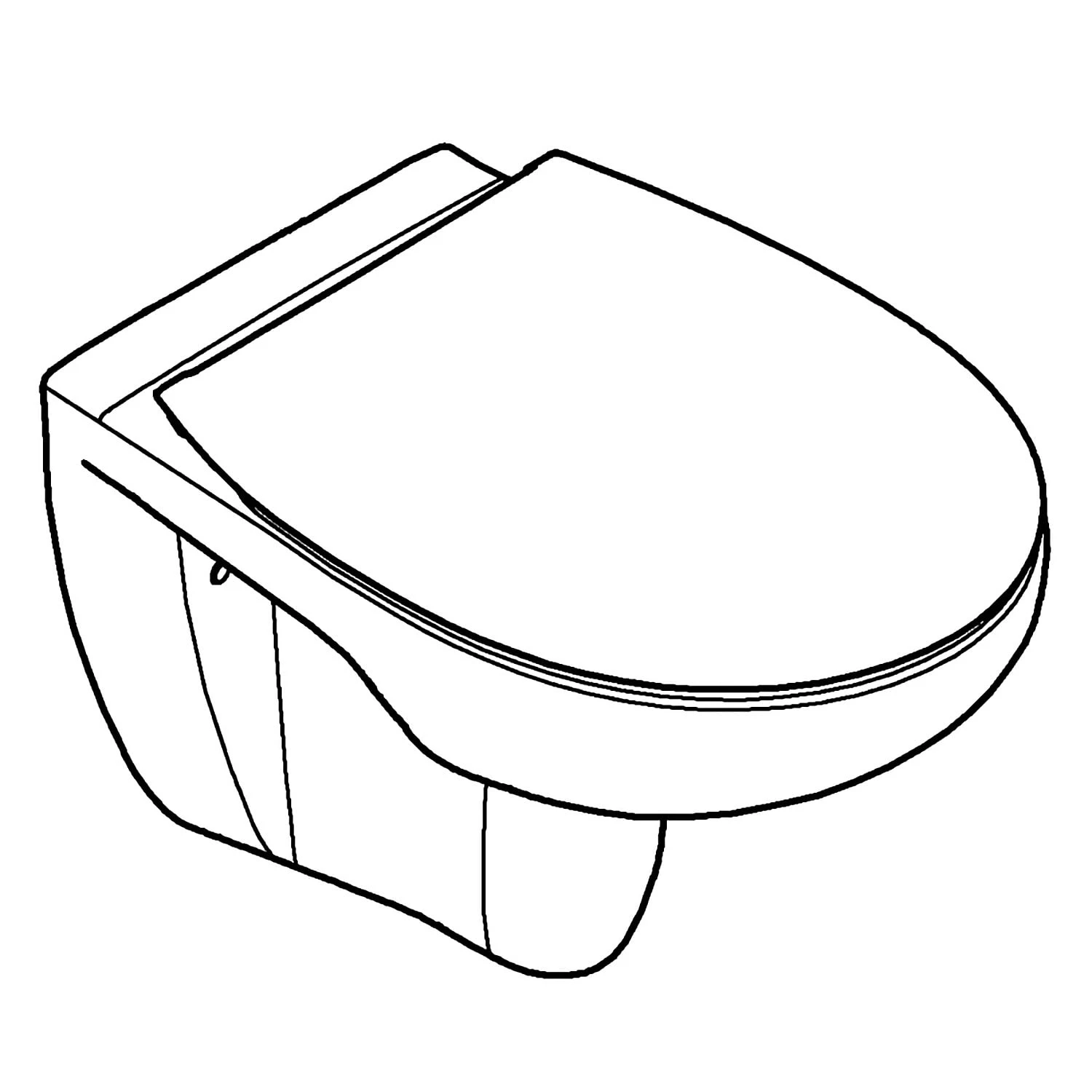 GROHE Bau Keramik Wand-Tiefspül-WC Slim Set Spülrandlos 8 GROHE Bau Keramik Wand-Tiefspül-WC Slim Set Spülrandlos – Bild 8