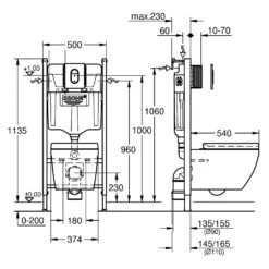 GROHE Solido 5 In 1-Set Für WC Mit Euro-Keramik Tiefspül-WC, Bauhöhe 113 Cm -Badmöbel Verkäufe grohe installationssysteme unterputz spuelkaesten solido 5 6154162