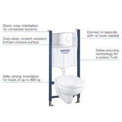 GROHE Solido Compact 4 In 1-Set Mit Keramik, Bauhöhe 113 Cm