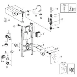 GROHE Solido Compact 4 In 1-Set Mit Keramik, Bauhöhe 113 Cm -Badmöbel Verkäufe grohe installationssysteme unterputz spuelkaesten solido compact 6159346