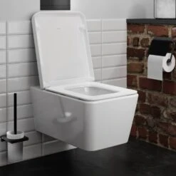 Hansgrohe EluPura Q Wand WC 540 Spülrandlos, Mit HygieneEffect -Badmöbel Verkäufe hansgrohe badkeramik elupura q wand wc 12117476