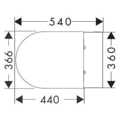 Hansgrohe EluPura S Wand WC Set 540 Spülrandlos Mit WC-Sitz Und SmartClean -Badmöbel Verkäufe hansgrohe badkeramik elupura wand wc set 12116774