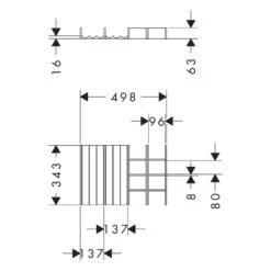 Hansgrohe IntraStoris Schubkasteninneinteilung Set 340 Für Waschtischschrank 118 Cm Breit -Badmöbel Verkäufe hansgrohe zubehoer badmoebel intrastoris schubkasteninneinteilung set 12123317