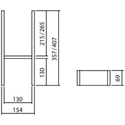 Alape Facheinteilung Für Innenschubladen FU.H408.1