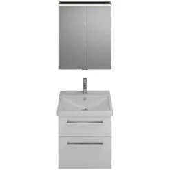 Burgbad Eqio Möbelkombination Inkl. Keramik-Waschtisch 65 Cm, Mit Stangengriff P95