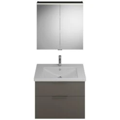 Burgbad Eqio Möbelkombination Inkl. Keramik-Waschtisch 83 Cm, Mit Griff G0146