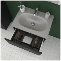 Dansani Play Möbelset Inkl. Spiegel Und Waschtischunterschrank Mit 1 Schublade, 81 Cm