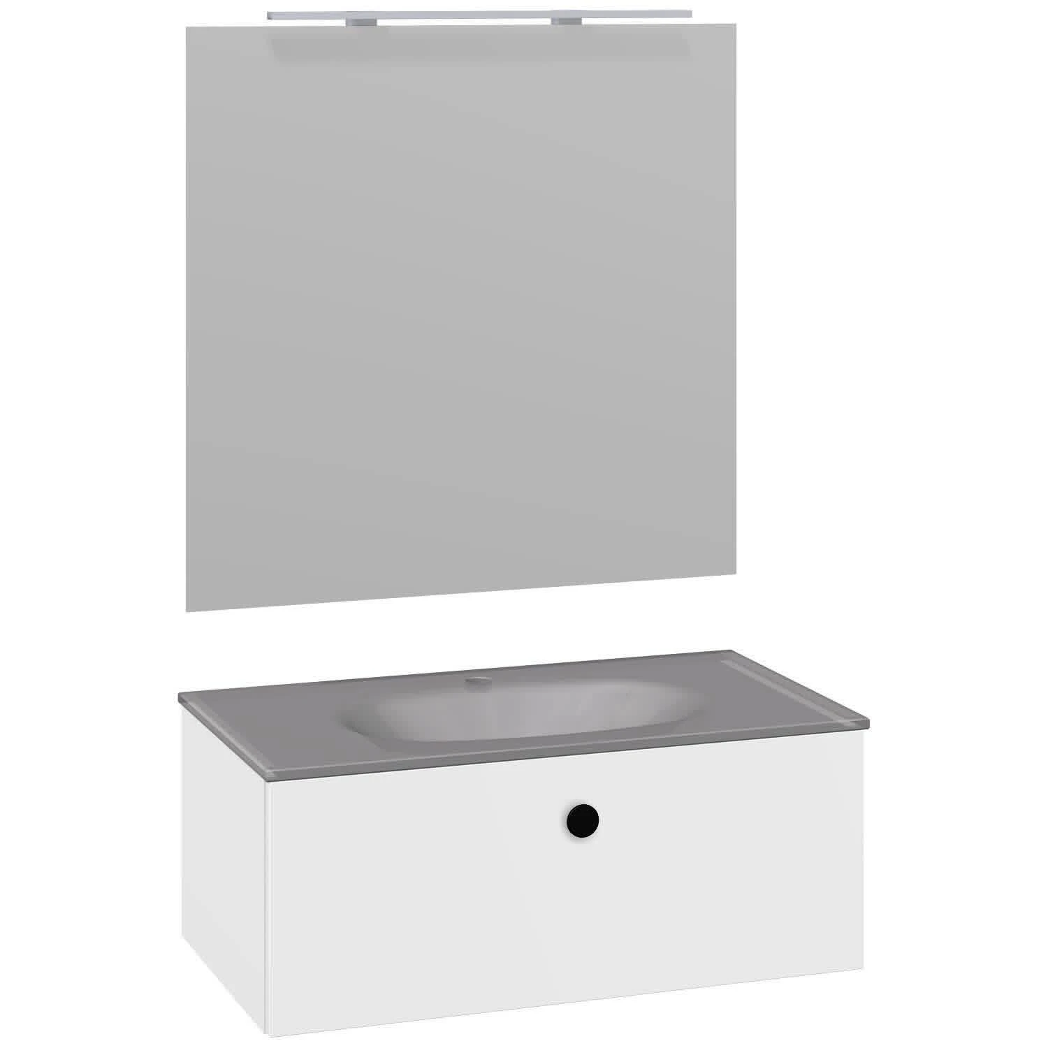 Dansani Play Möbelset Inkl. Spiegel Und Waschtischunterschrank Mit 1 Schublade, 81 Cm 2 Dansani Play Möbelset Inkl. Spiegel Und Waschtischunterschrank Mit 1 Schublade, 81 Cm – Bild 2