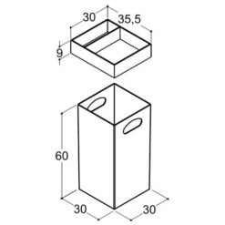 Dansani Einrichtungspaket Für Hochschrank, Breite: 40 Cm
