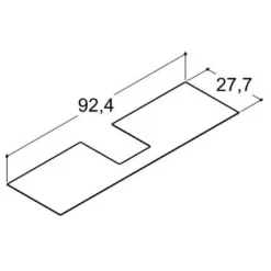 Dansani Gummimatte Für 1 Schublade, Schrankbreite: 100 Cm