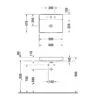 Duravit DuraSquare Aufsatzbecken Ohne Hahnloch 60 X 47 Cm