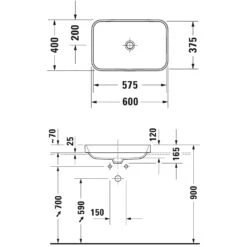 Duravit Happy D.2 Plus Aufsatzbecken 60 Cm Weiß, Ohne Überlauf, Ohne Hahnlochbank 8 Duravit Happy D.2 Plus Aufsatzbecken 60 Cm Weiß, Ohne Überlauf, Ohne Hahnlochbank -Badmöbel Verkäufe hersteller duravit happy 2 plus waschtische 2435770