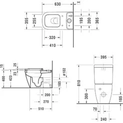 Duravit Happy D.2 Stand-WC Kombination