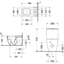 Duravit ME By Starck Spülkasten Für Anschluss Unten Links