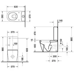 Duravit Starck 2 Spülkasten Für WC-Kombination