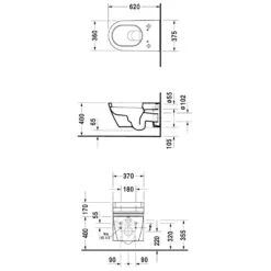 Duravit Starck 2 Wand-WC Für SensoWash Mit Verdeckten Anschlüssen -Badmöbel Verkäufe hersteller duravit starck 3 wc 2 709327