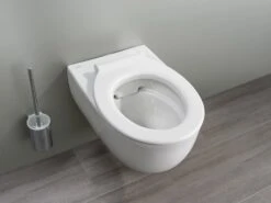 Geberit Renova Comfort Wand-WC Tiefspüler, Erhöht, Geschlossene Form, Rimfree