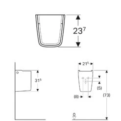 Geberit Renova Plan Halbsäule Für Handwaschbecken